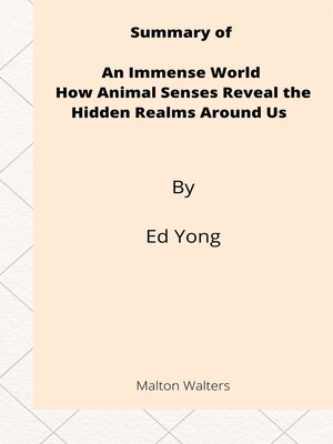 cover image of Summary of  an Immense